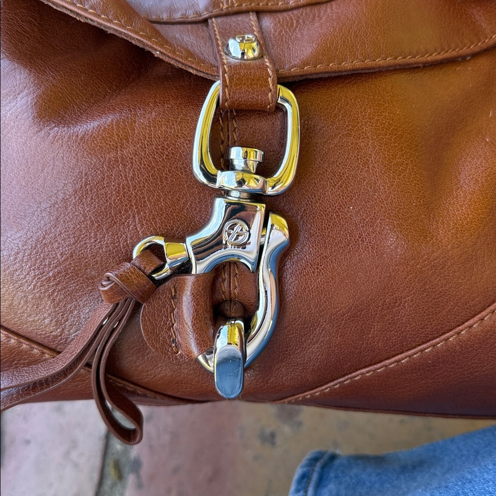 Francesco Biasia Brown Shoulder Bag with Braided Strap - Picture 8 of 12